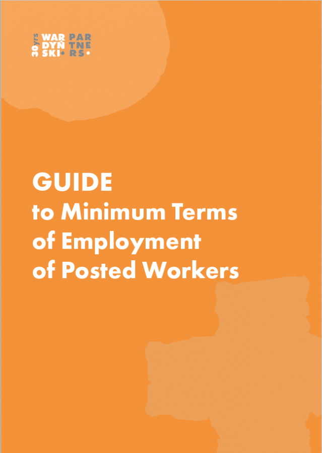 Publication: The guide to minimum terms of employment for posted workers