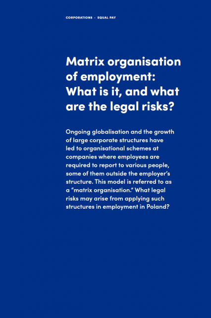 Matrix organisation of employment: What is it, and what are the legal ...