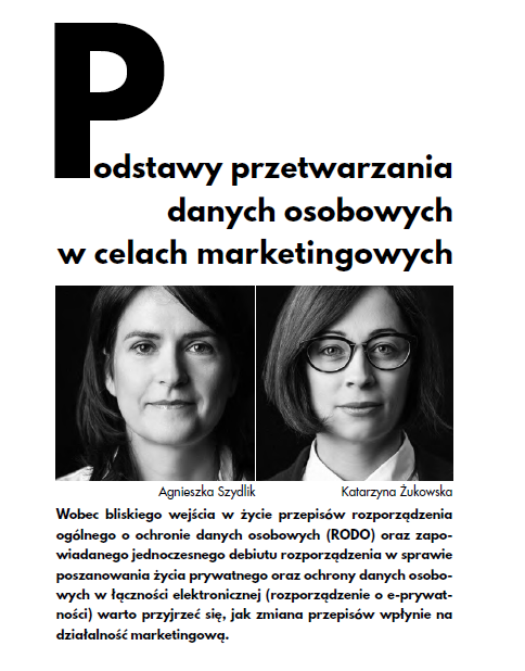 Podstawy przetwarzania danych osobowych w celach marketingowych