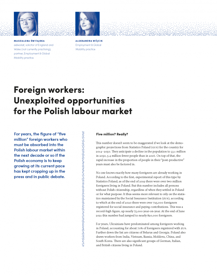 Foreign workers: Unexploited opportunities for the Polish labour market